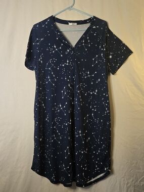 Women's Navy Constellation Nightshirt - Unbranded